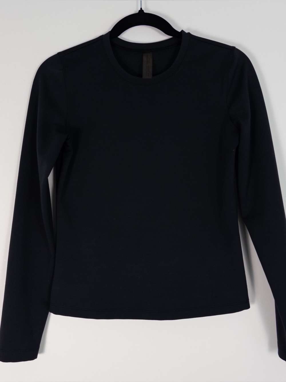 Outdoor Voices Black Long Sleeve Crewneck Top